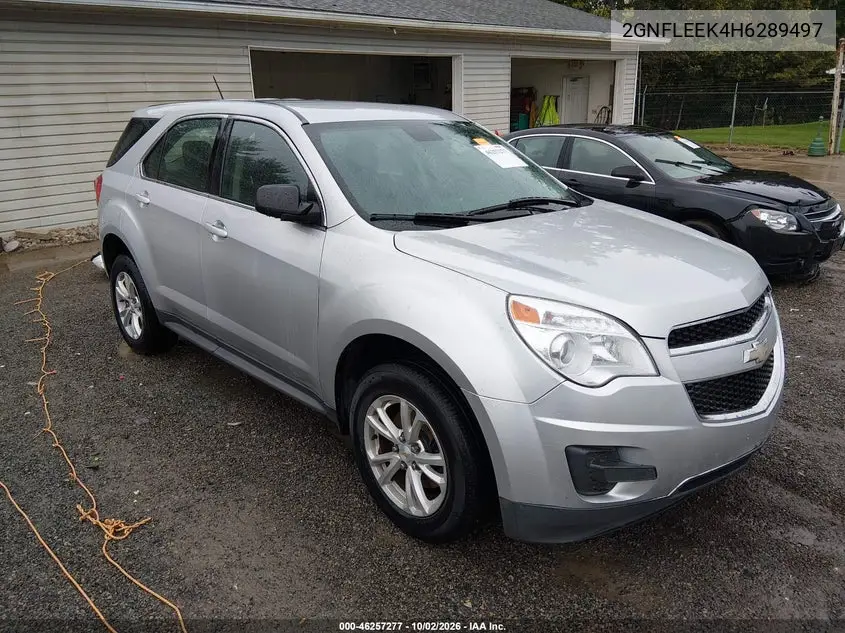 CHEVROLET EQUINOX 2017, VIN 2GNFLEEK4H6289497