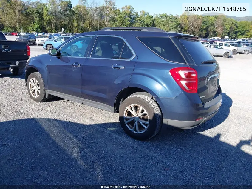 2017 CHEVROLET EQUINOX VIN 2GNALCEK7H1548785 — фото 3