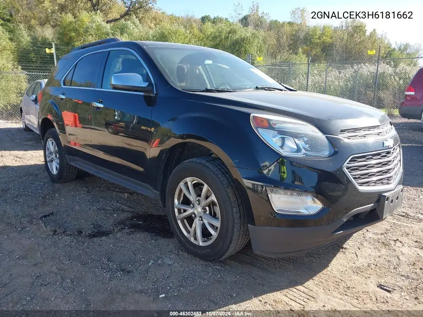 CHEVROLET EQUINOX 2017, VIN 2GNALCEK3H6181662