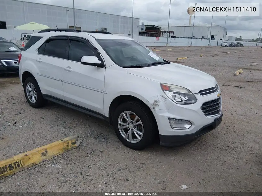 CHEVROLET EQUINOX 2017, VIN 2GNALCEKXH1511410