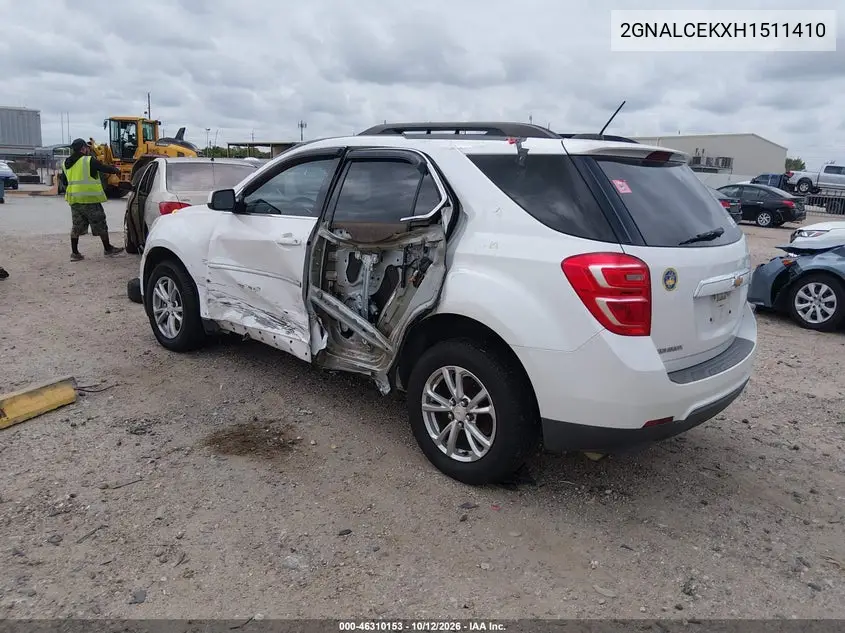 2017 CHEVROLET EQUINOX VIN 2GNALCEKXH1511410 — фото 3
