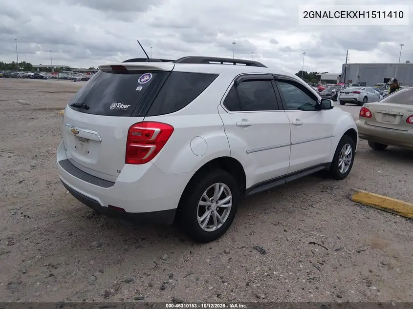 2017 CHEVROLET EQUINOX VIN 2GNALCEKXH1511410 — фото 4