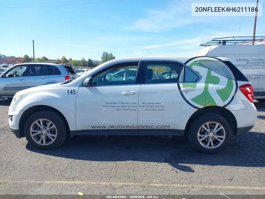 2017 CHEVROLET EQUINOX VIN 2GNFLEEK4H6211186 — фото 14