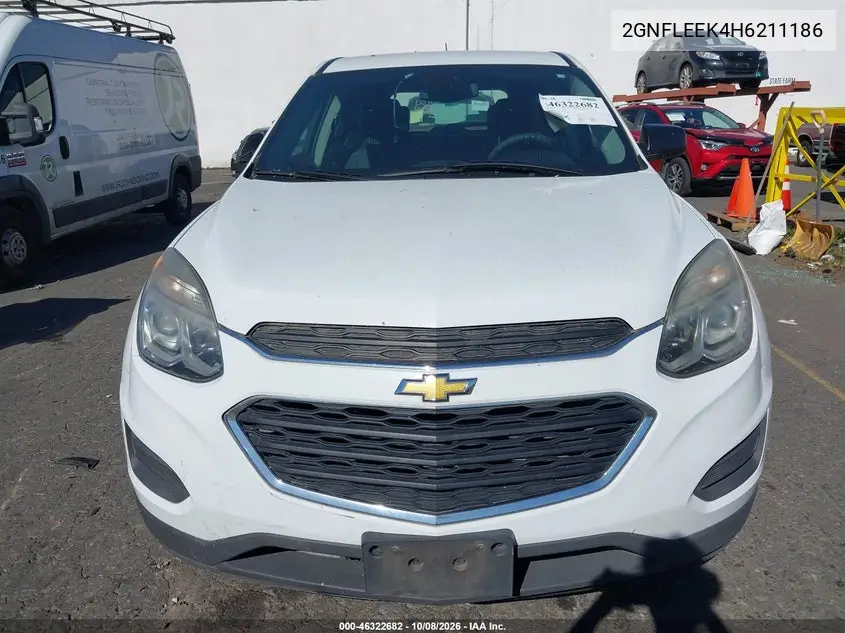 2017 CHEVROLET EQUINOX VIN 2GNFLEEK4H6211186 — фото 6