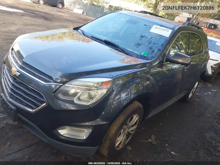 2017 CHEVROLET EQUINOX VIN 2GNFLFEK7H6120886 — фото 2