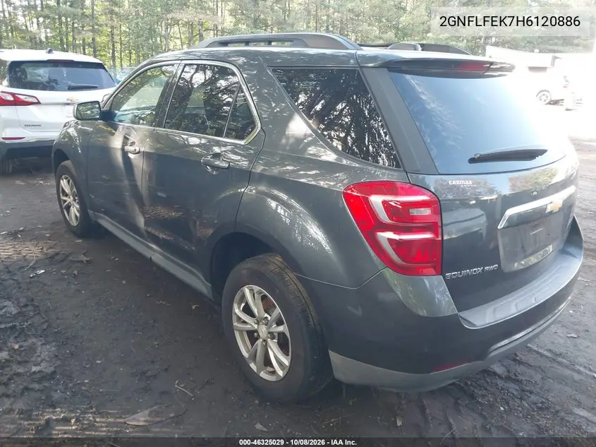 2017 CHEVROLET EQUINOX VIN 2GNFLFEK7H6120886 — фото 3