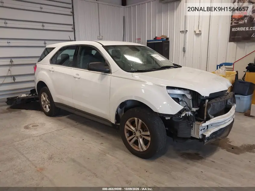 CHEVROLET EQUINOX 2017, VIN 2GNALBEK9H1564657