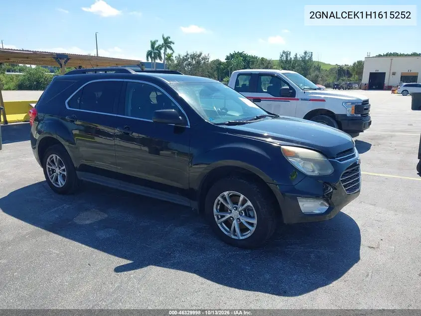 CHEVROLET EQUINOX 2017, VIN 2GNALCEK1H1615252