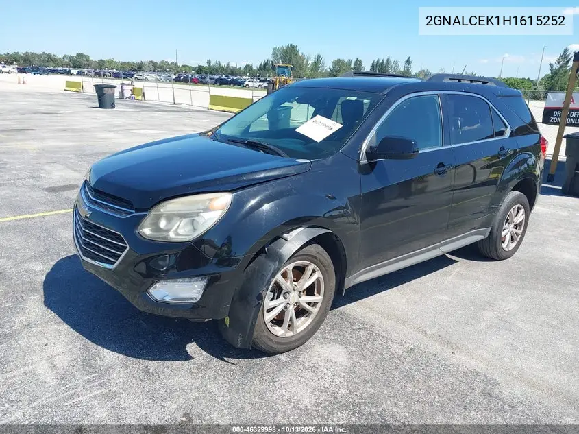 2017 CHEVROLET EQUINOX VIN 2GNALCEK1H1615252 — фото 2