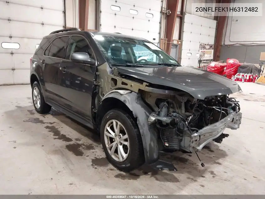 CHEVROLET EQUINOX 2017, VIN 2GNFLFEK1H6312482