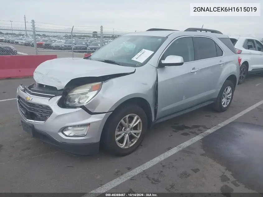 2017 CHEVROLET EQUINOX VIN 2GNALCEK6H1615019 — фото 2