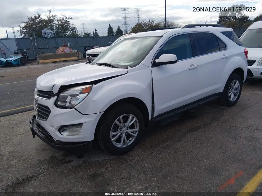 2017 CHEVROLET EQUINOX VIN 2GNALCEK6H1591529 — фото 2