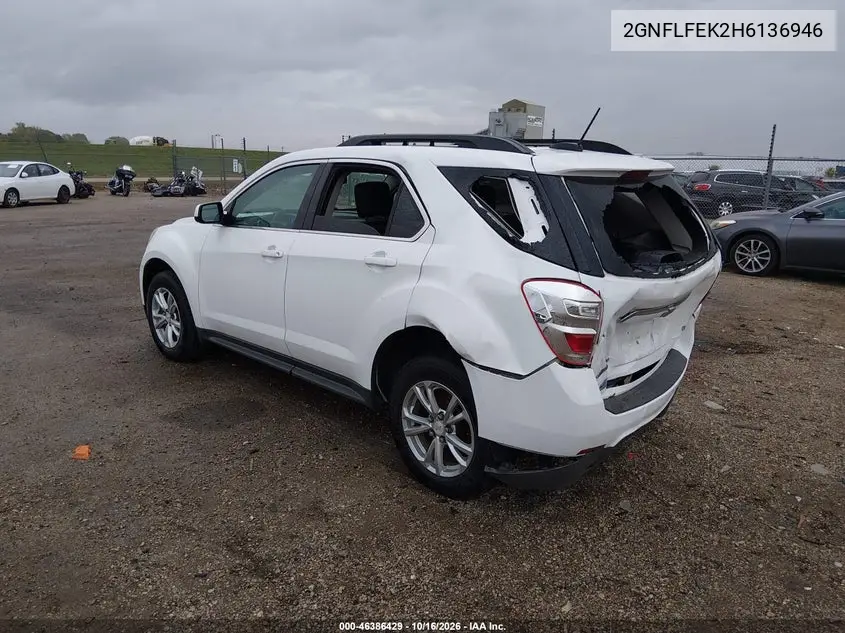 2017 CHEVROLET EQUINOX VIN 2GNFLFEK2H6136946 — фото 3