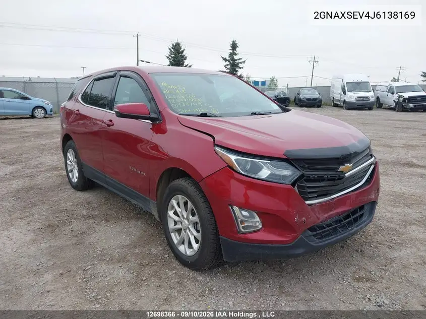 CHEVROLET EQUINOX 2018, VIN 2GNAXSEV4J6138169