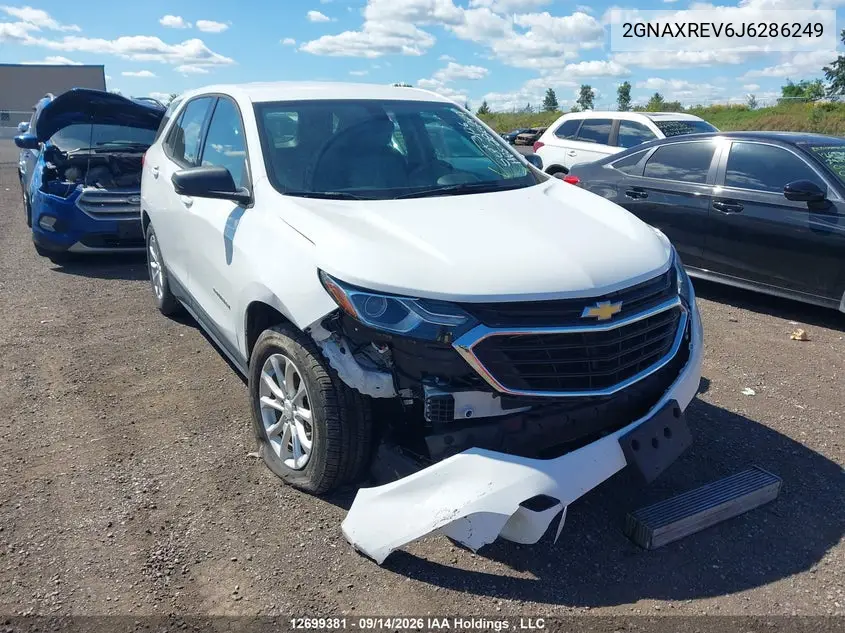 CHEVROLET EQUINOX 2018, VIN 2GNAXREV6J6286249