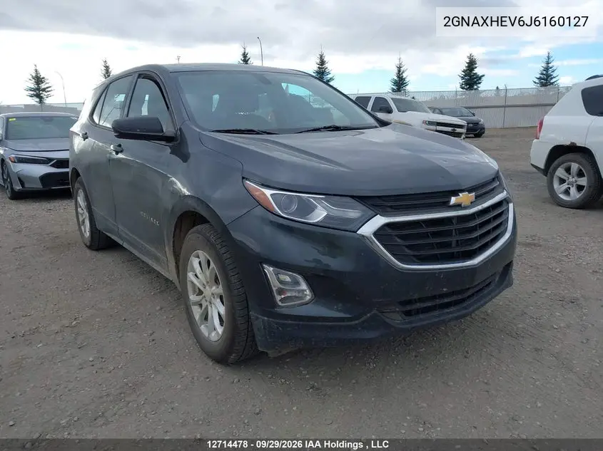 CHEVROLET EQUINOX 2018, VIN 2GNAXHEV6J6160127
