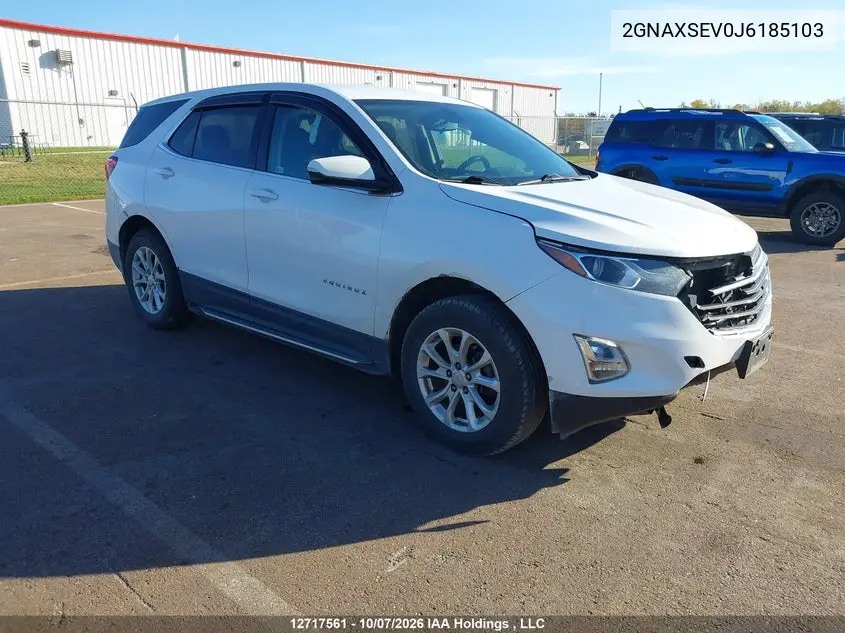 CHEVROLET EQUINOX 2018, VIN 2GNAXSEV0J6185103