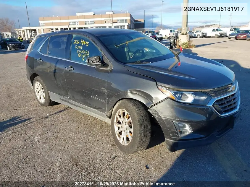 CHEVROLET EQUINOX 2018, VIN 2GNAXSEV1J6181917