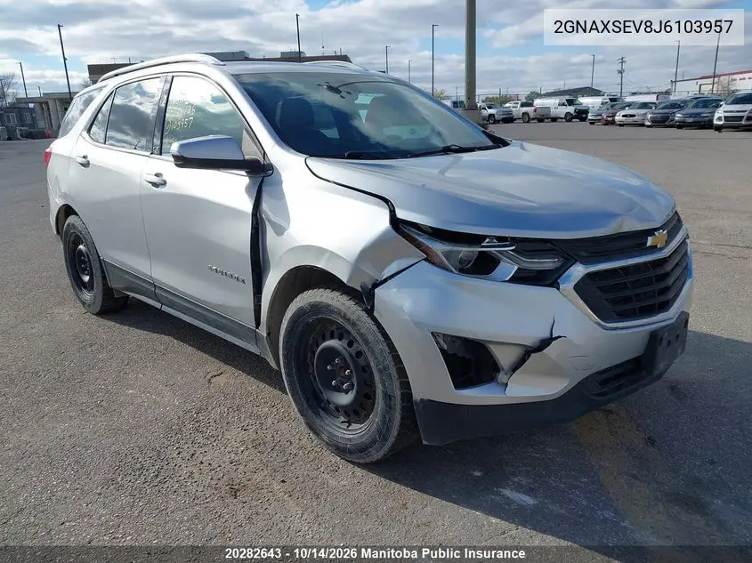 CHEVROLET EQUINOX 2018, VIN 2GNAXSEV8J6103957
