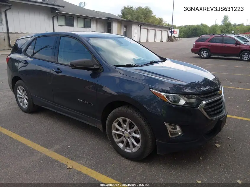 CHEVROLET EQUINOX 2018, VIN 3GNAXREV3JS631223
