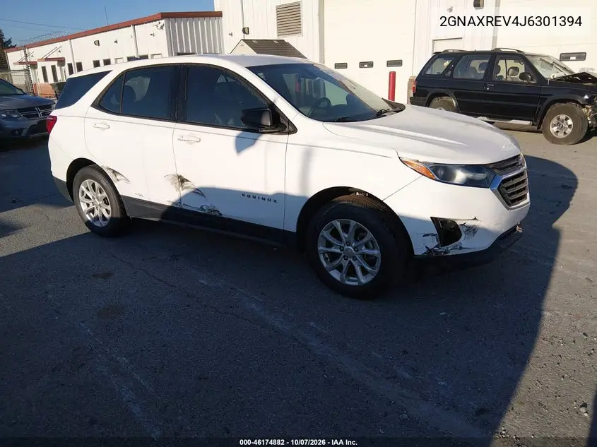 CHEVROLET EQUINOX 2018, VIN 2GNAXREV4J6301394