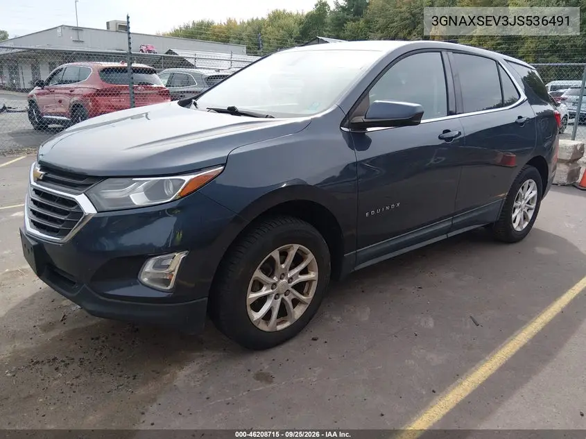 2018 CHEVROLET EQUINOX VIN 3GNAXSEV3JS536491 — фото 2