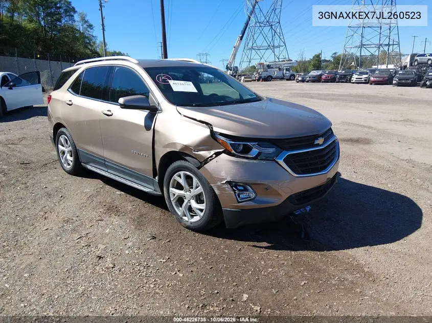 CHEVROLET EQUINOX 2018, VIN 3GNAXKEX7JL260523