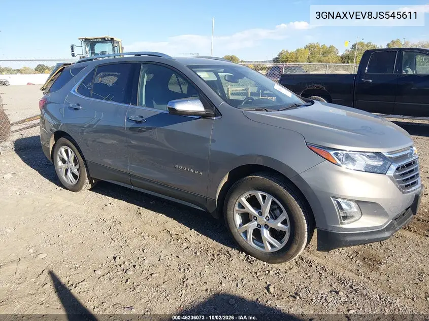 CHEVROLET EQUINOX 2018, VIN 3GNAXVEV8JS545611