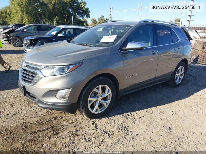2018 CHEVROLET EQUINOX VIN 3GNAXVEV8JS545611 — фото 2