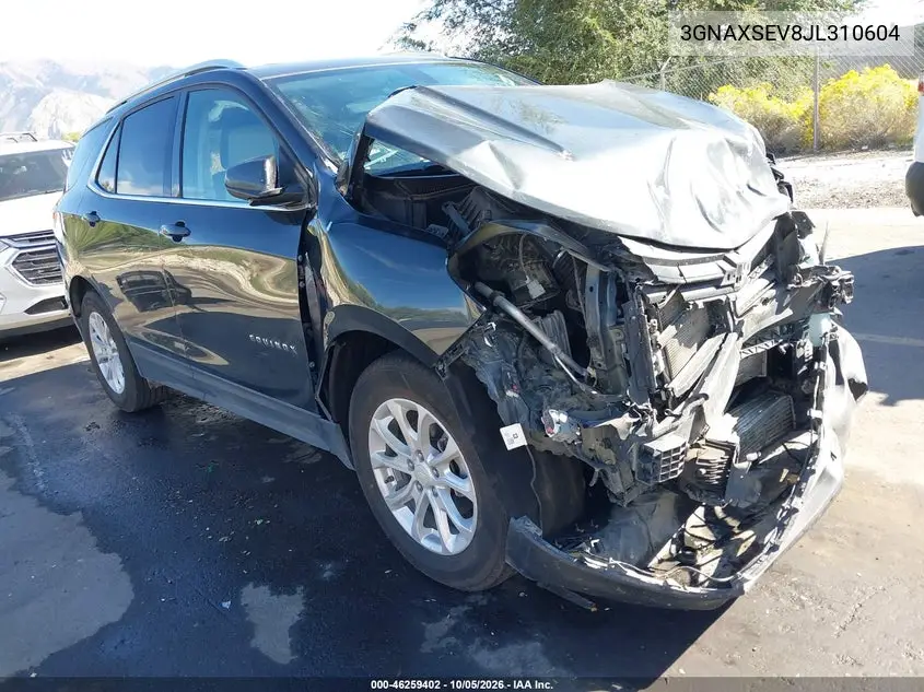 CHEVROLET EQUINOX 2018, VIN 3GNAXSEV8JL310604