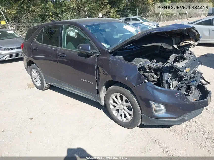 CHEVROLET EQUINOX 2018, VIN 3GNAXJEV6JL384419