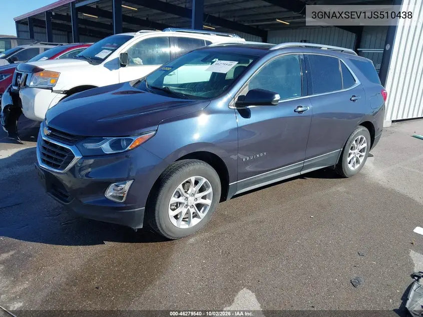 2018 CHEVROLET EQUINOX VIN 3GNAXSEV1JS510438 — фото 2