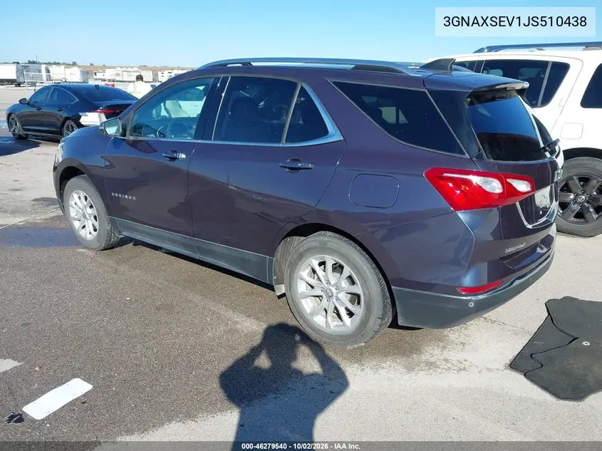 2018 CHEVROLET EQUINOX VIN 3GNAXSEV1JS510438 — фото 3
