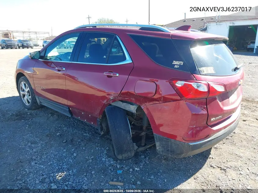 2018 CHEVROLET EQUINOX VIN 2GNAXVEV3J6237017 — фото 3
