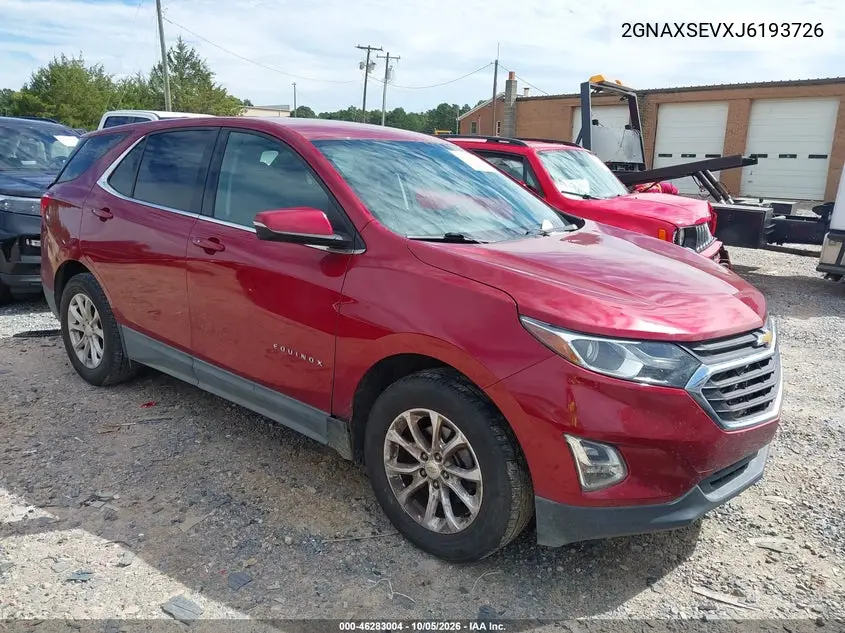 CHEVROLET EQUINOX 2018, VIN 2GNAXSEVXJ6193726