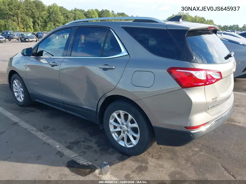 2018 CHEVROLET EQUINOX VIN 3GNAXJEV0JS645937 — фото 3