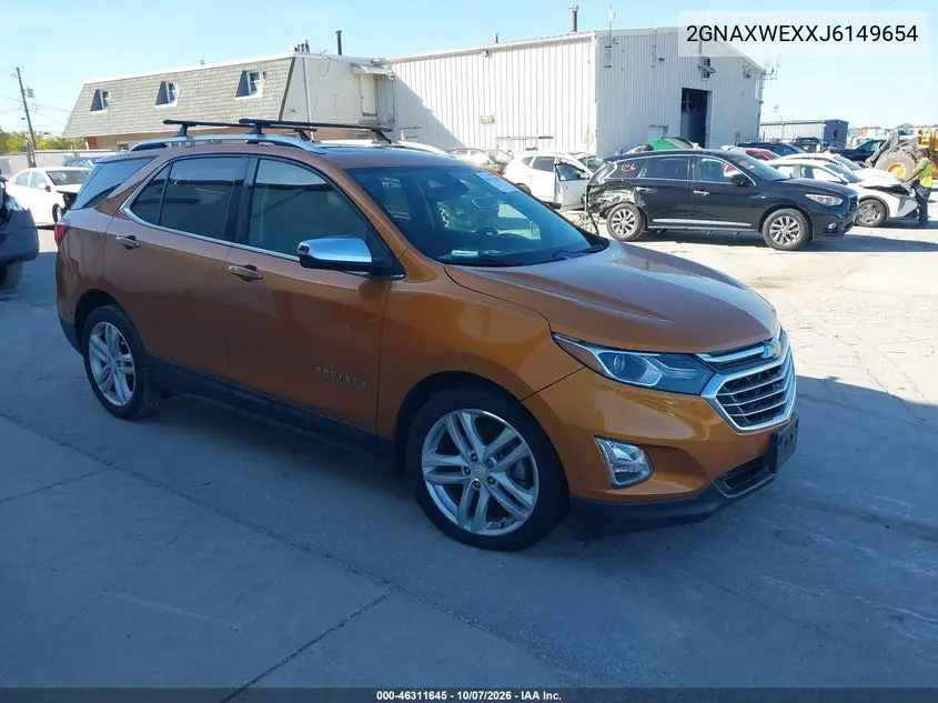 CHEVROLET EQUINOX 2018, VIN 2GNAXWEXXJ6149654