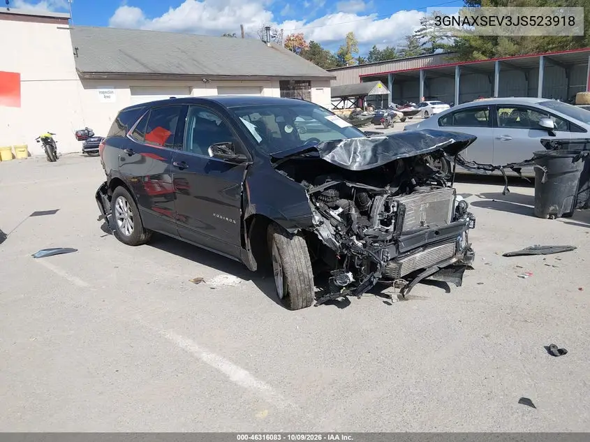 CHEVROLET EQUINOX 2018, VIN 3GNAXSEV3JS523918