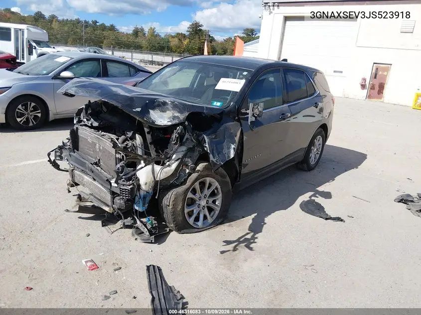 2018 CHEVROLET EQUINOX VIN 3GNAXSEV3JS523918 — фото 2