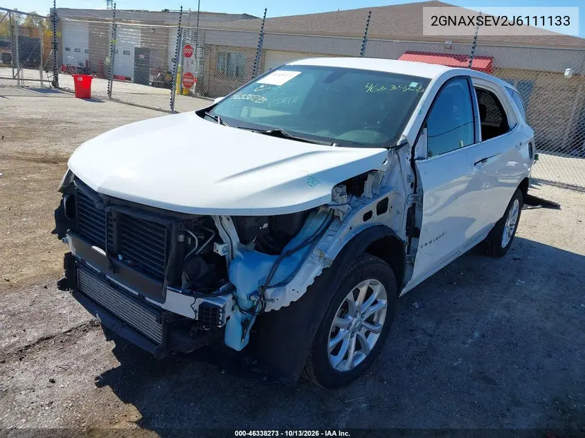 2018 CHEVROLET EQUINOX VIN 2GNAXSEV2J6111133 — фото 2