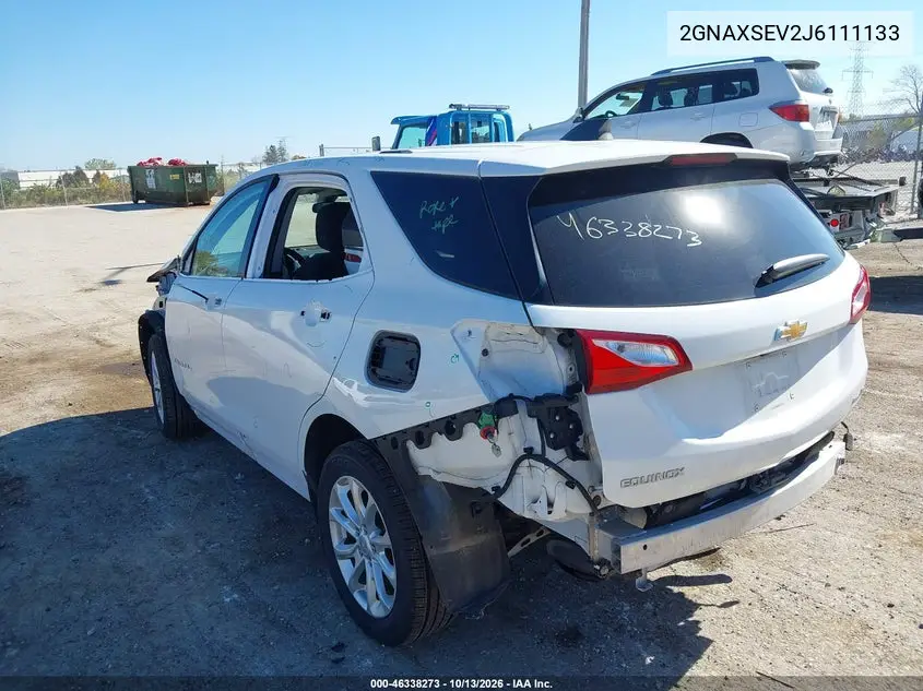 2018 CHEVROLET EQUINOX VIN 2GNAXSEV2J6111133 — фото 3