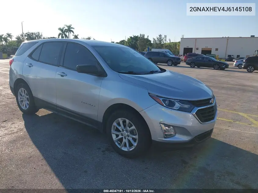 CHEVROLET EQUINOX 2018, VIN 2GNAXHEV4J6145108