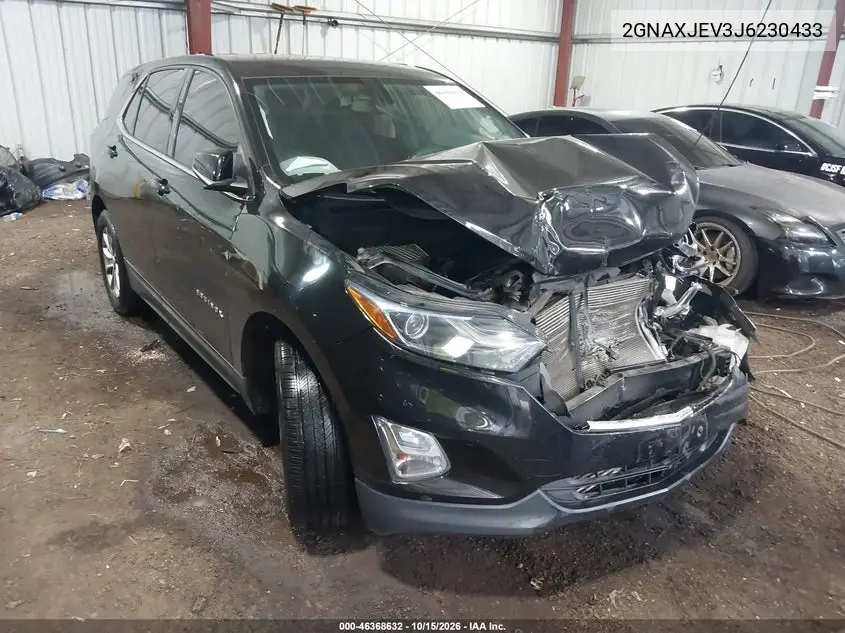 CHEVROLET EQUINOX 2018, VIN 2GNAXJEV3J6230433