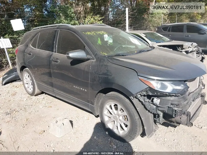 CHEVROLET EQUINOX 2018, VIN 3GNAXJEV7JL390181