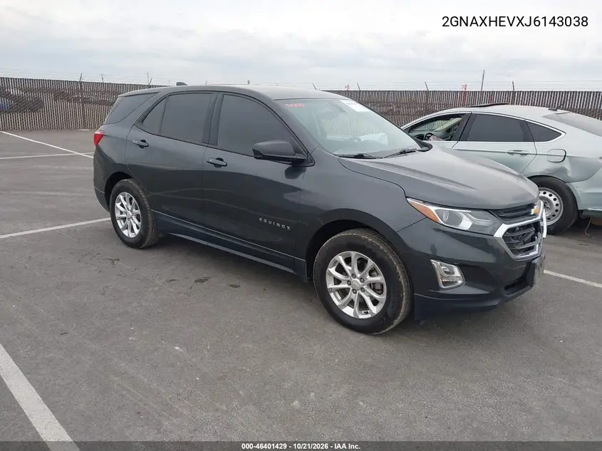 CHEVROLET EQUINOX 2018, VIN 2GNAXHEVXJ6143038
