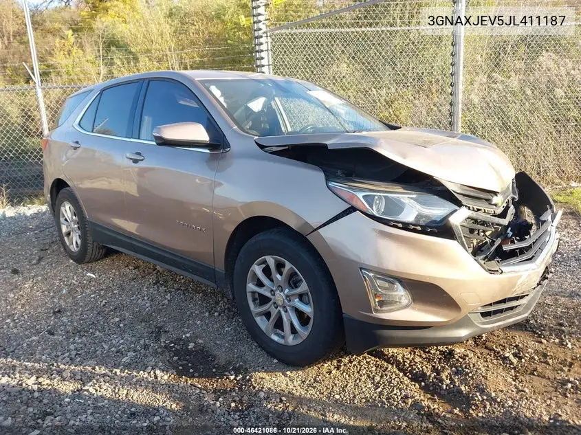 CHEVROLET EQUINOX 2018, VIN 3GNAXJEV5JL411187