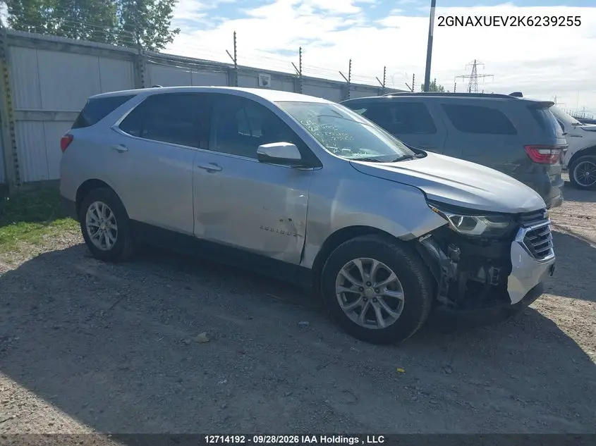CHEVROLET EQUINOX 2019, VIN 2GNAXUEV2K6239255