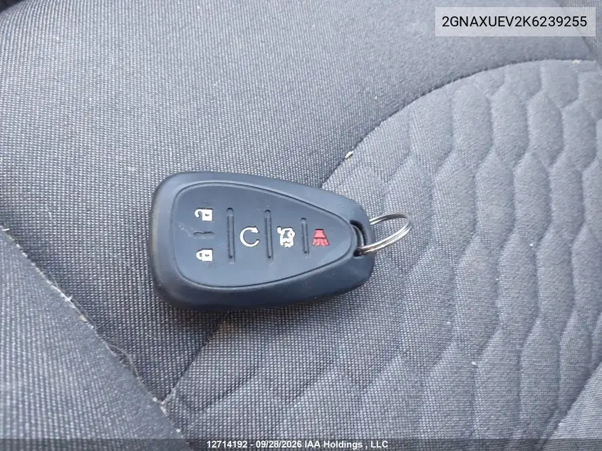 2019 CHEVROLET EQUINOX VIN 2GNAXUEV2K6239255 — фото 11