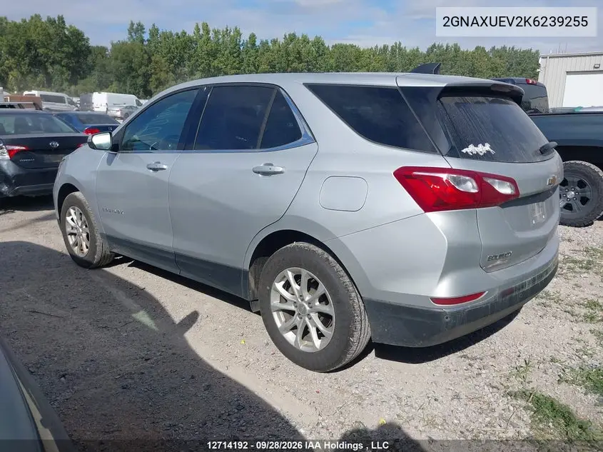 2019 CHEVROLET EQUINOX VIN 2GNAXUEV2K6239255 — фото 3