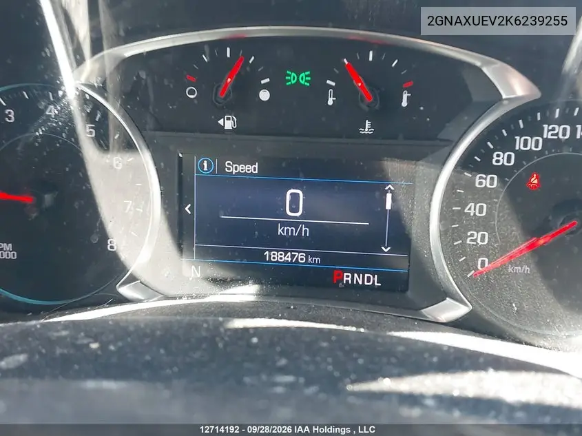 2019 CHEVROLET EQUINOX VIN 2GNAXUEV2K6239255 — фото 7
